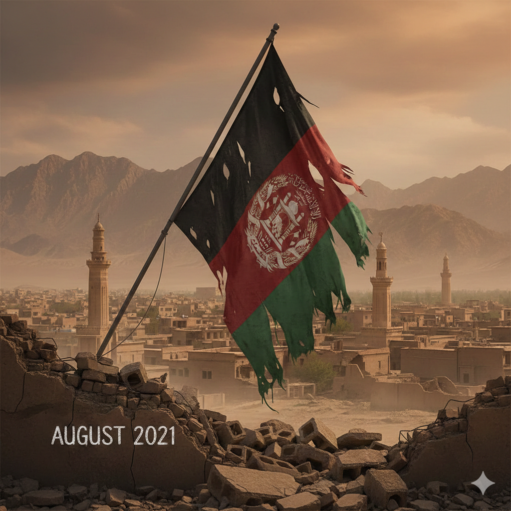 Kabul in August 2021 after the fall of the city